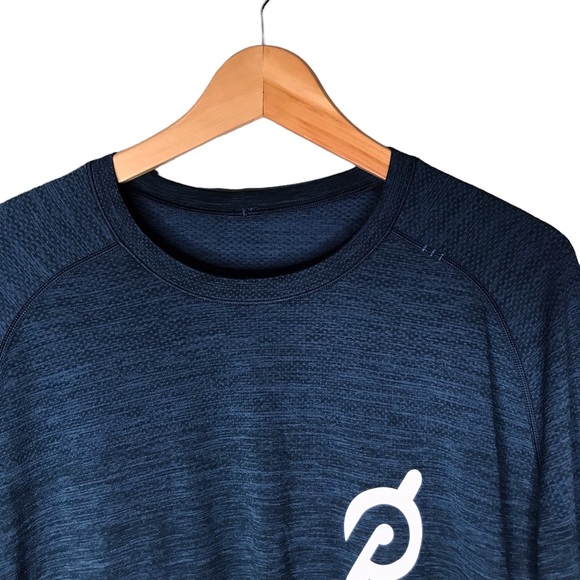 Lululemon x Peloton Metal Vent Tech Tee Long Sleeve Heathered Blue T-Shirt XL - Picture 3 of 10